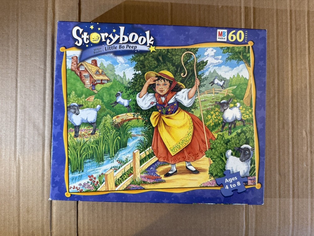 HTF Sealed MB Milton Bradley’s Little Bo Peep 60 Piece Puzzle Hasbro Storybook