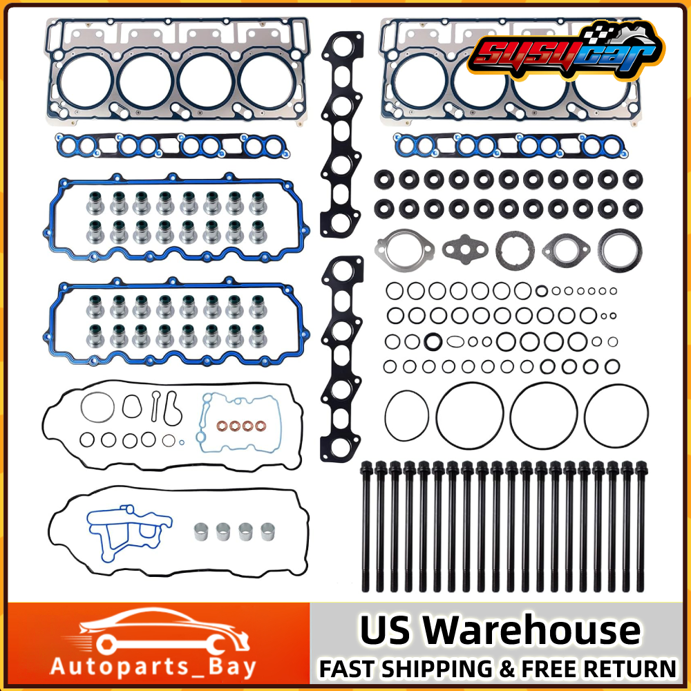 Ford 6.0L Powerstroke Turbo Diesel 18mm Cylinder Head Gasket Set with Bolts