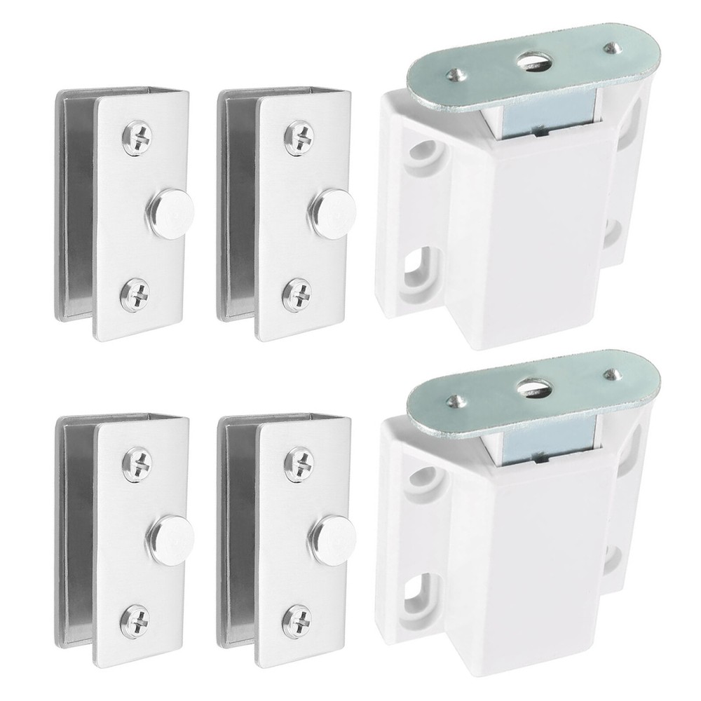 45x38mm Cabinet Magnets Latch - 2 Set - Plastic Door Catch - White