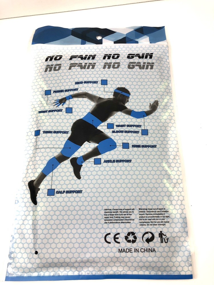 Black & Yellow Stretchable Knee Compression Sleeve with Gel Pad for Athletes