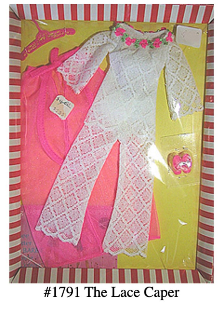 1970 Barbie The Lace Caper #1791 Complete Set Great Condition Just Needs A Wash