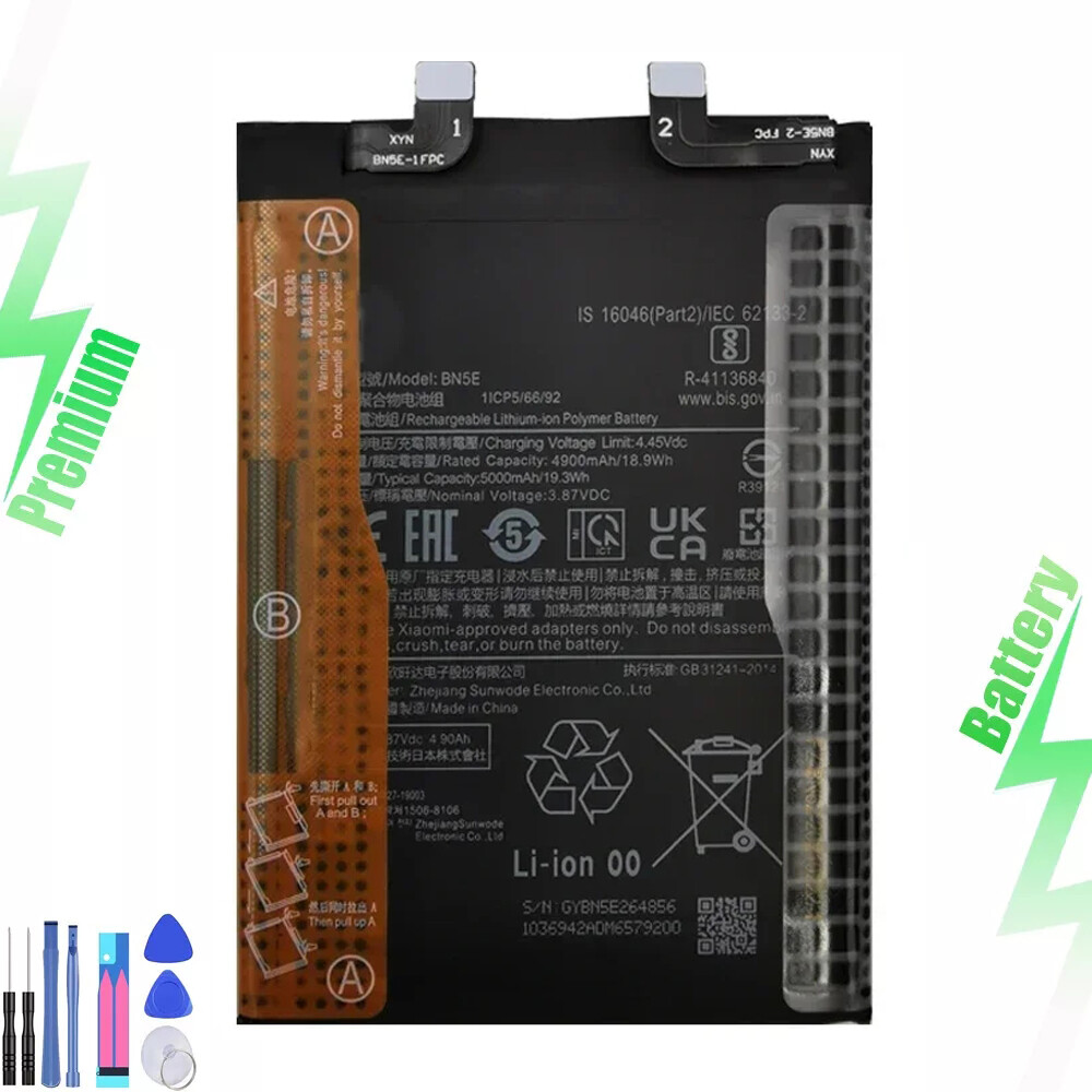 5000mAh BN5E Battery For Redmi Note 11E Pro / Note 11 Pro 5G /Poco X4 Pro 5G