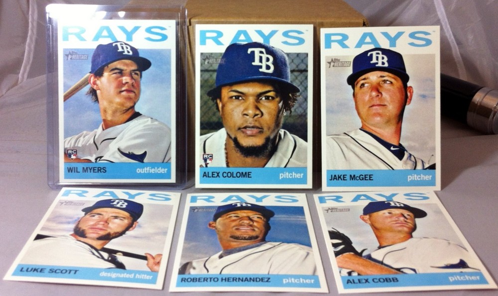 2013 Topps Heritage High Number Tampa Bay Rays Team Set Wil Myers RC 6 Cards