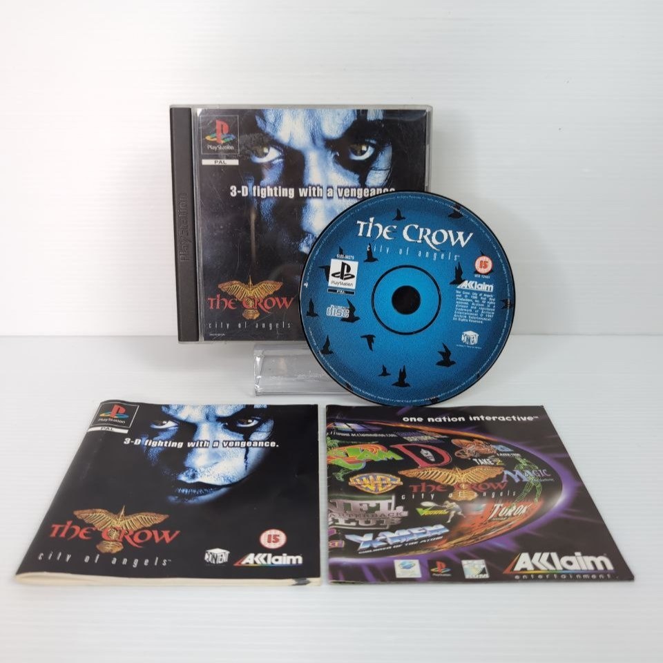 The Crow City of Angels PS1 COMPLETE Italian Sony Playstation 1 - Tested