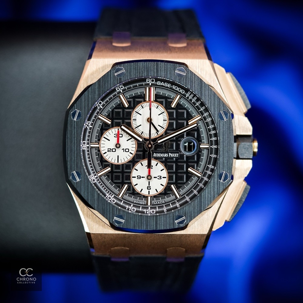 Audemars Piguet Royal Oak Offshore 26401RO 44mm Rose Gold Ceramic Box & Papers
