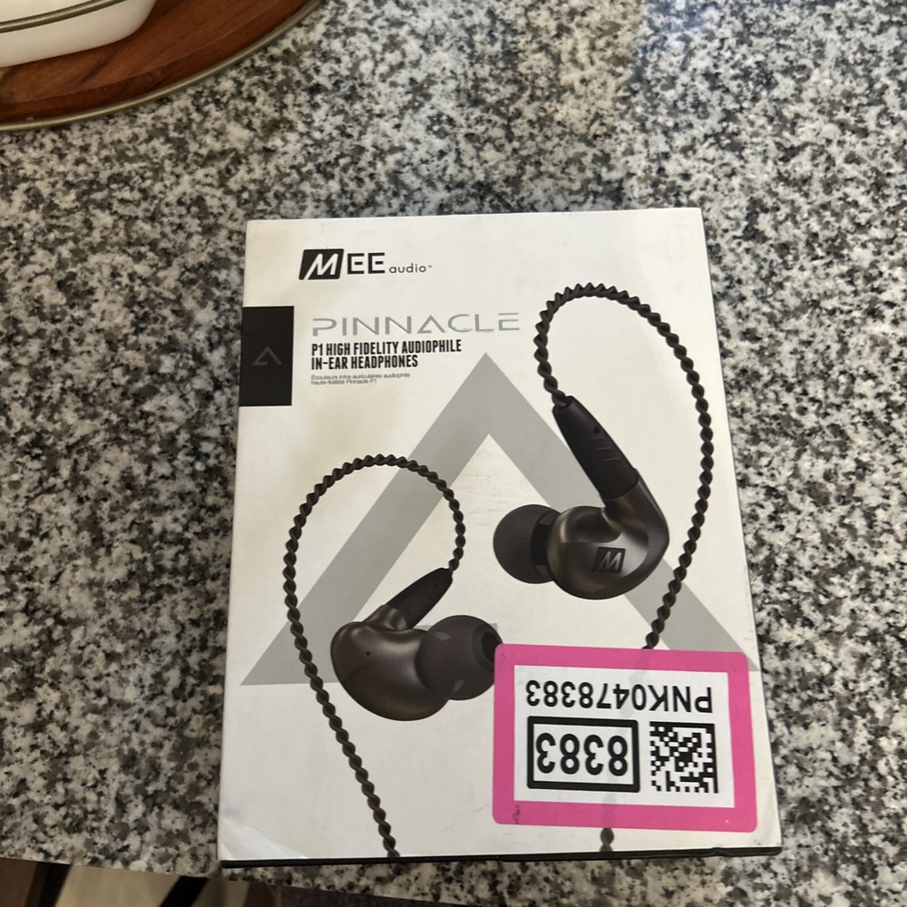 MEE audio Pinnacle P1 High Fidelity Audiophile In-Ear Headphones NEVER USED