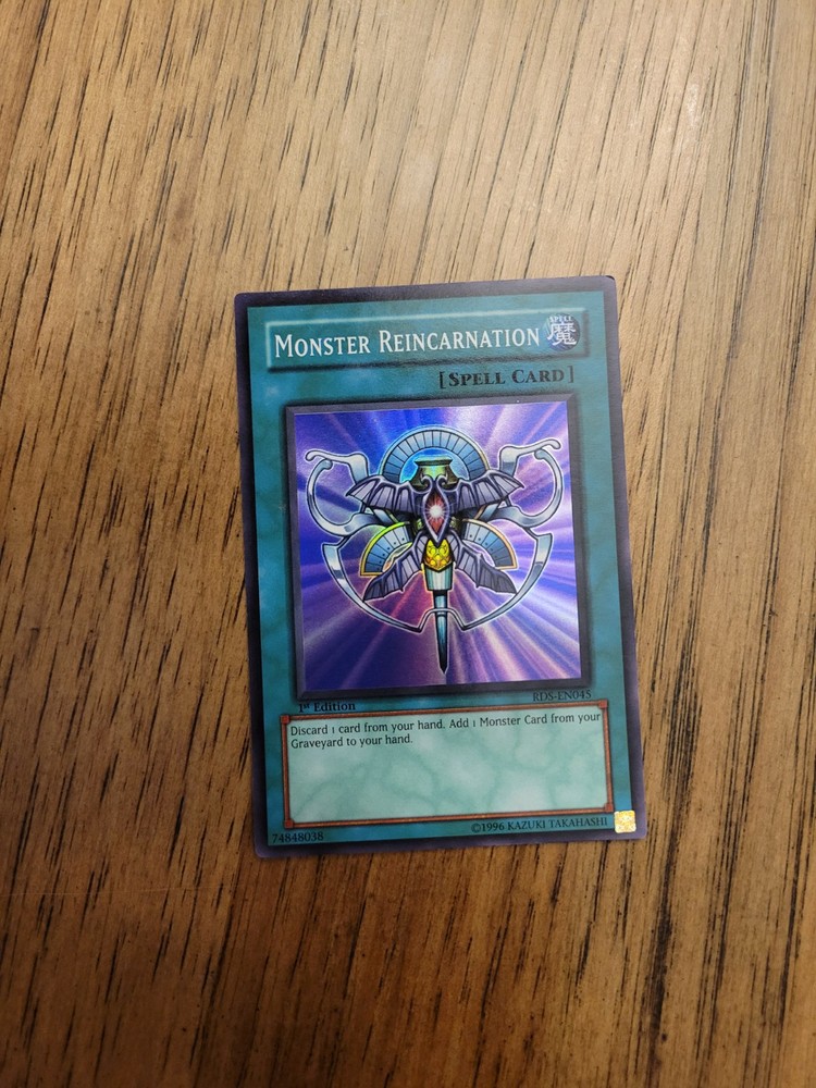 Yu-Gi-Oh Monster Reincarnation RDS-EN045 Super Rare 1st Edition Near Mint