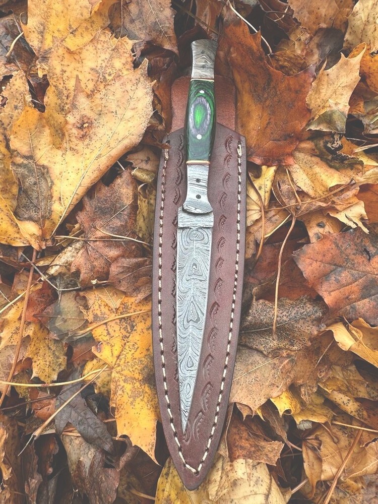 Collectible Military Combat Dagger Crusher Double Edged Fixed Knife with Sheath