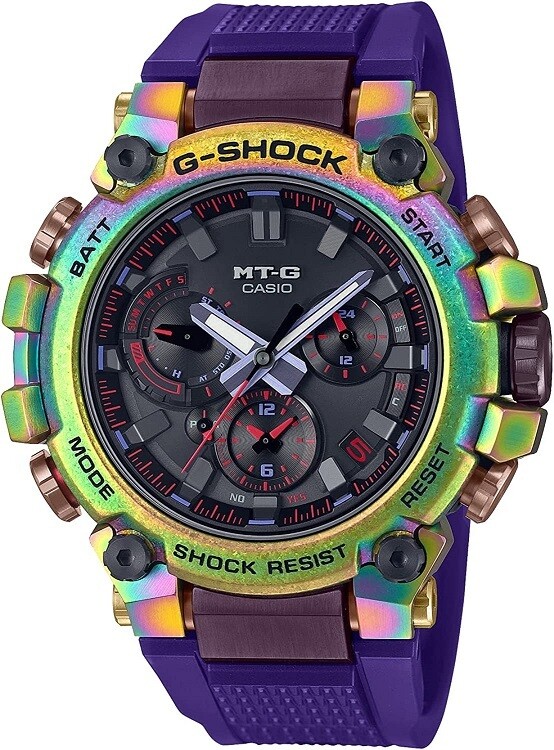 New CASIO G SHOCK MT G MTG B3000PRB 1AJR Aurora Rainbow Casio G Shock Wa