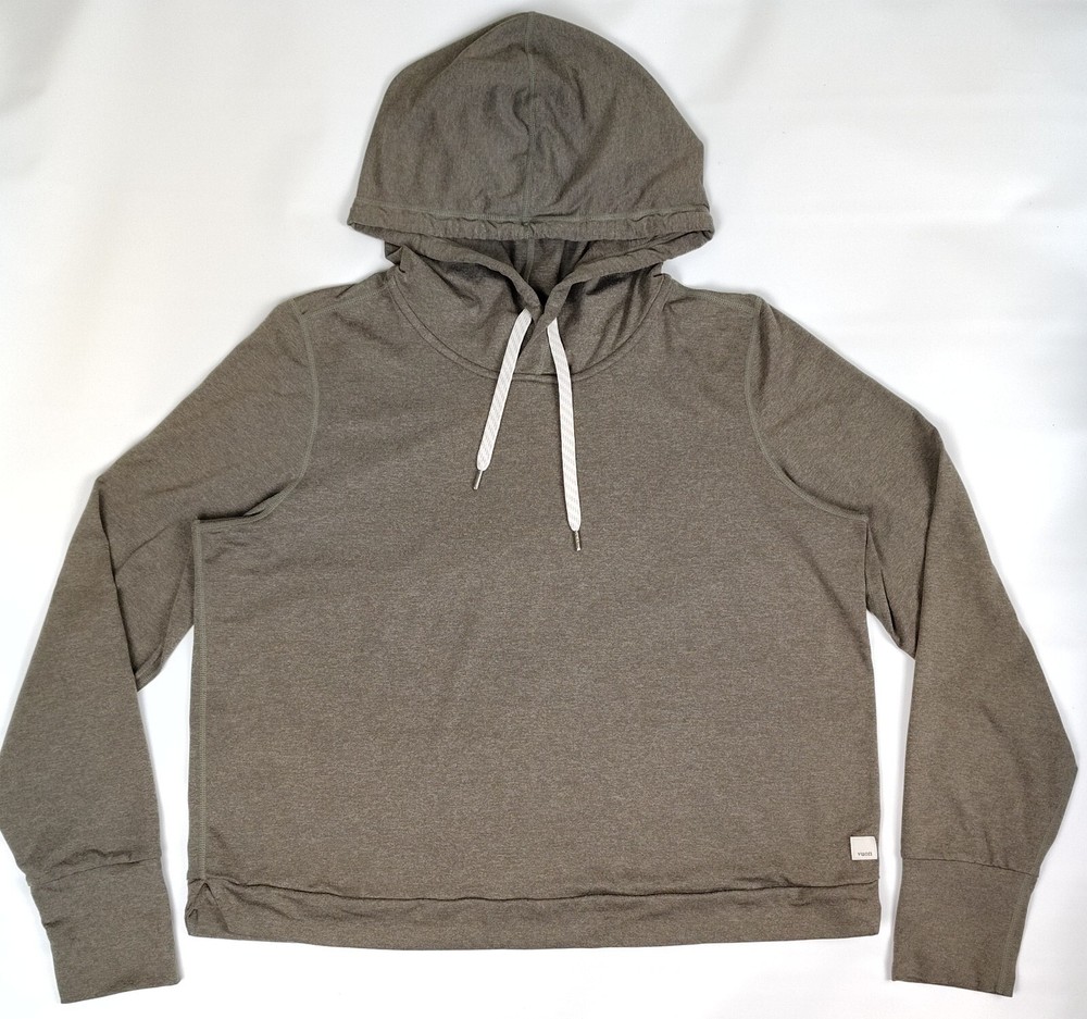 VUORI Halo Essential Hoodie Pullover in Heather Green Womens Size XL