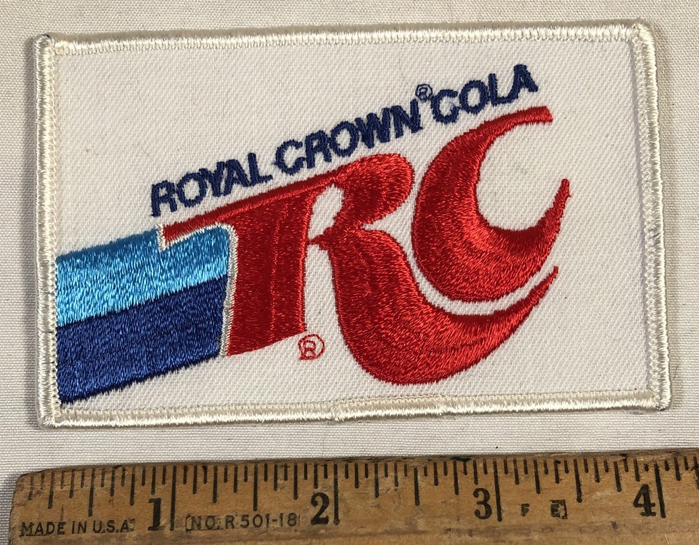 Vintage RC Cola Royal Crown Soda Pop Logo Iron-On Patch