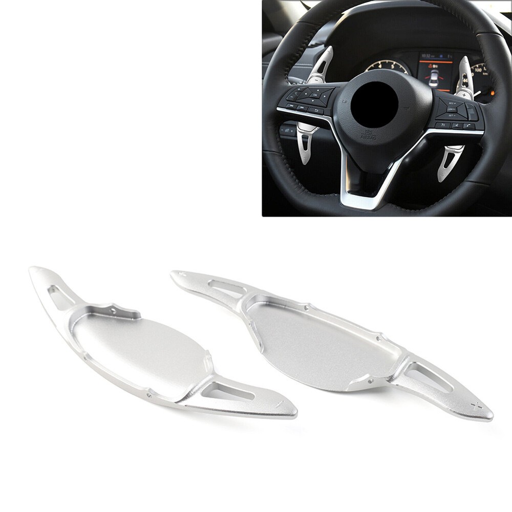 Upgraded Silver Paddle Shifters for Nissan Altima Rogue X-Trail Pathfinder