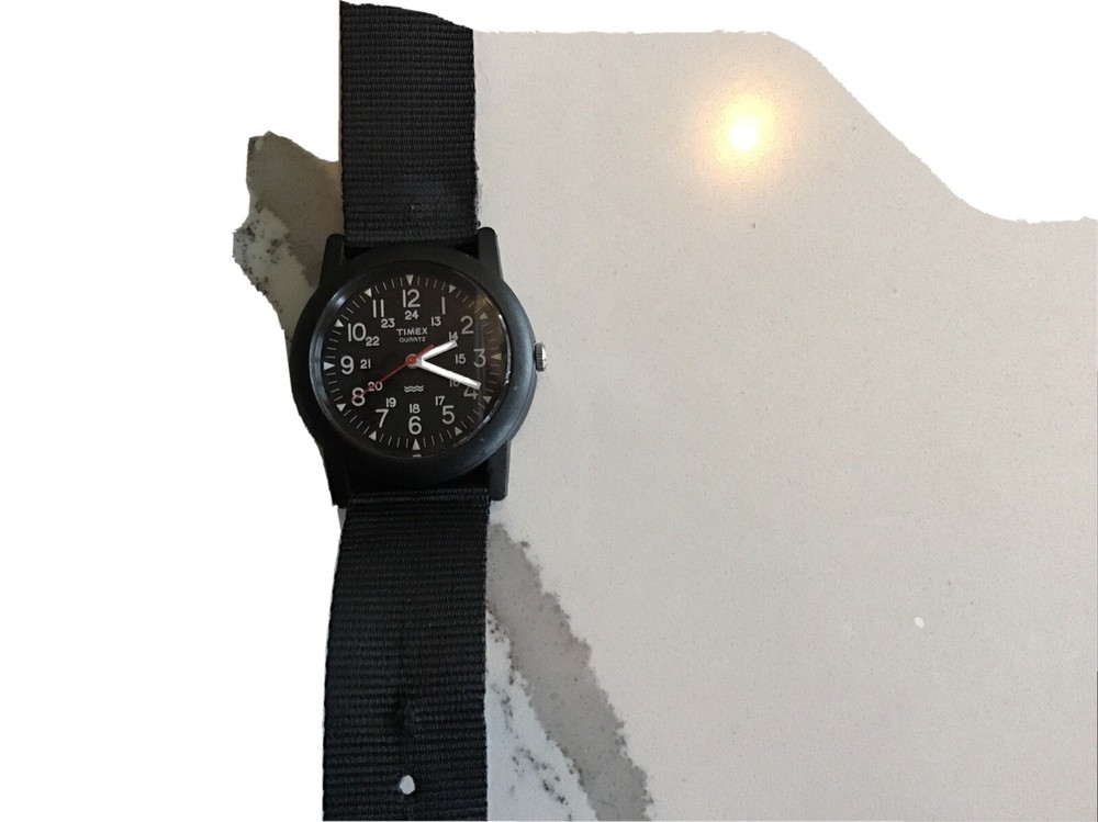Timex Military Field Black Resin Nylon Strap Analog Watch Unisex