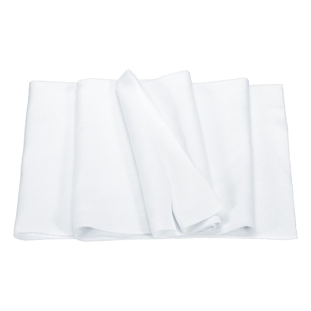 50cm x 1.2m Elastic Cuffs Ribbed Trim Cotton Fabric Knitted Stretch Band Bleach