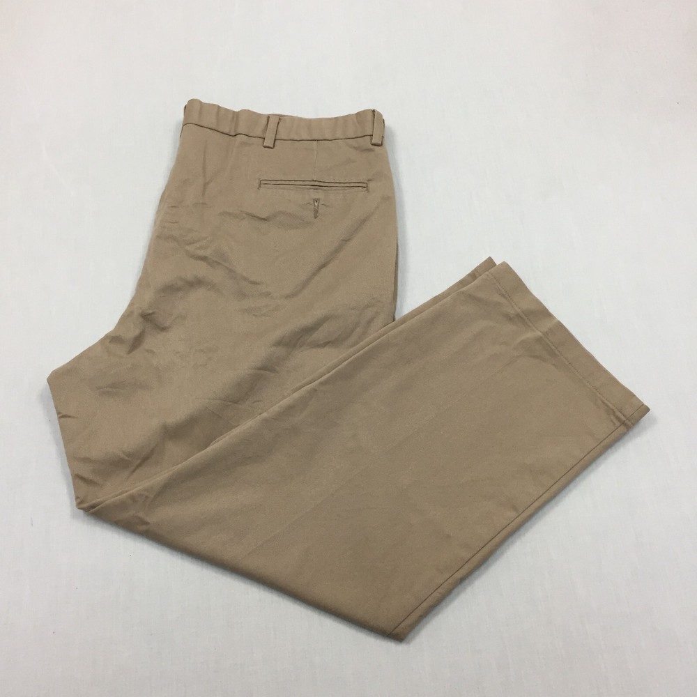 Dockers Chino Trousers Cotton Pants Straight Fit Mens Size 42W 30L Beige