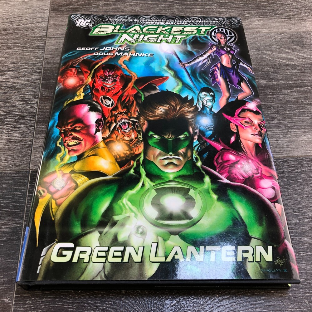 Blackest Night Green Lantern Hardcover Book by Johns, Geoff Dust Jacket