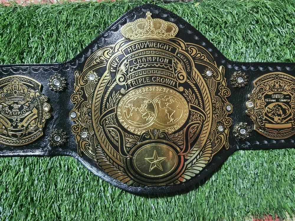 Triple Crown Heavyweight Wrestling Championship Title Belt Thick Plated 4mm bras