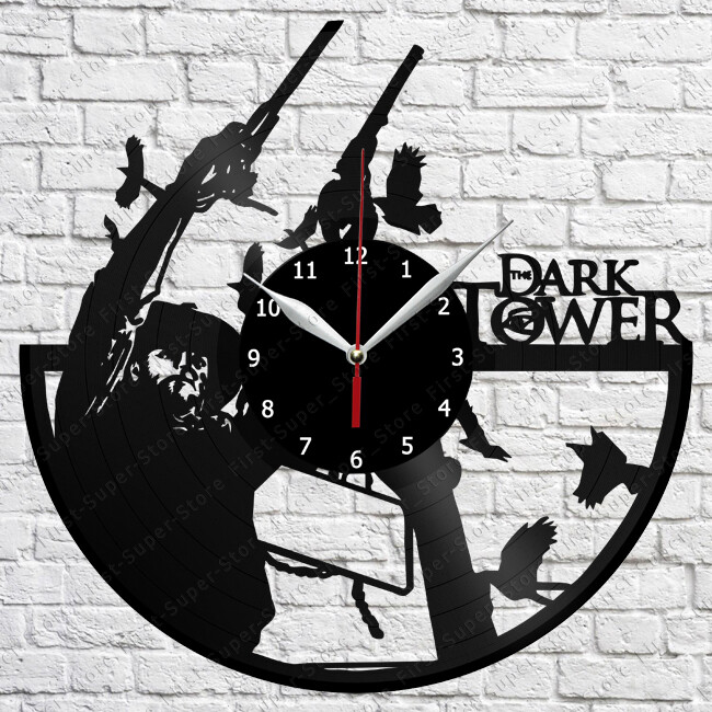 Dark Tower Vinyl Record Wall Clock Fan Art Home Decor 3096