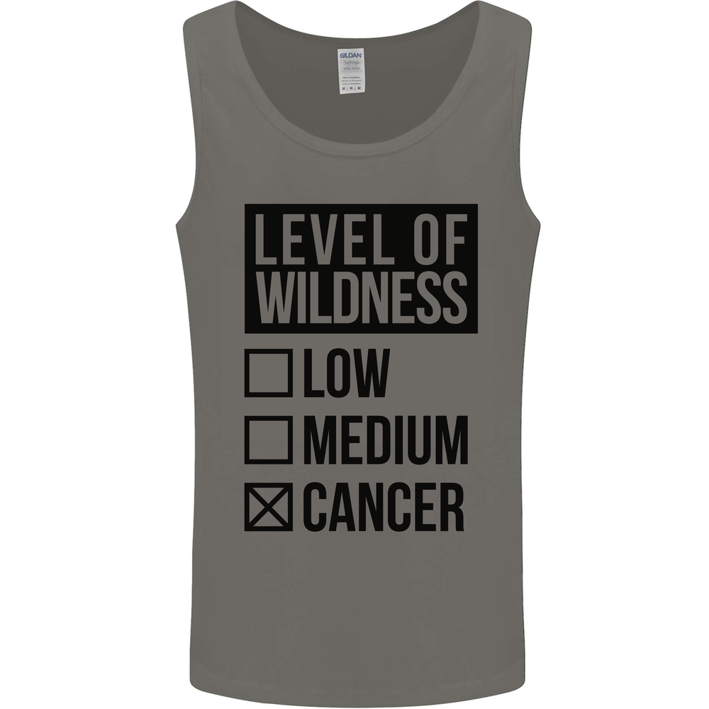 Levels of Wildness Cancer Mens Vest Tank Top