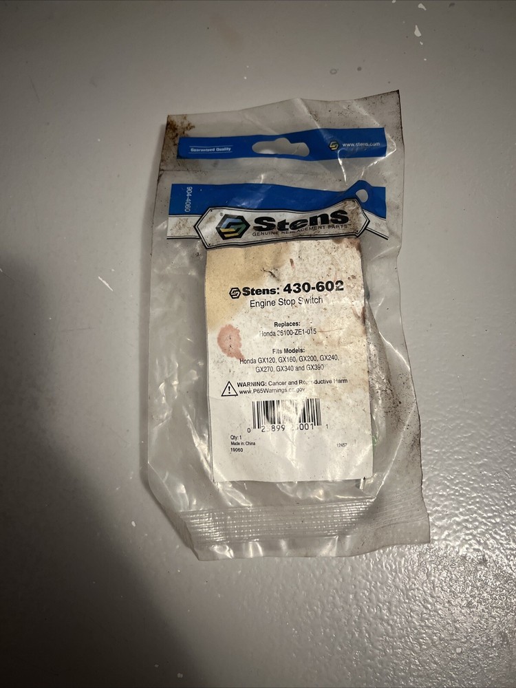 Honda Engine Stop Switch 36100-ZE1-015 OEM Replacement