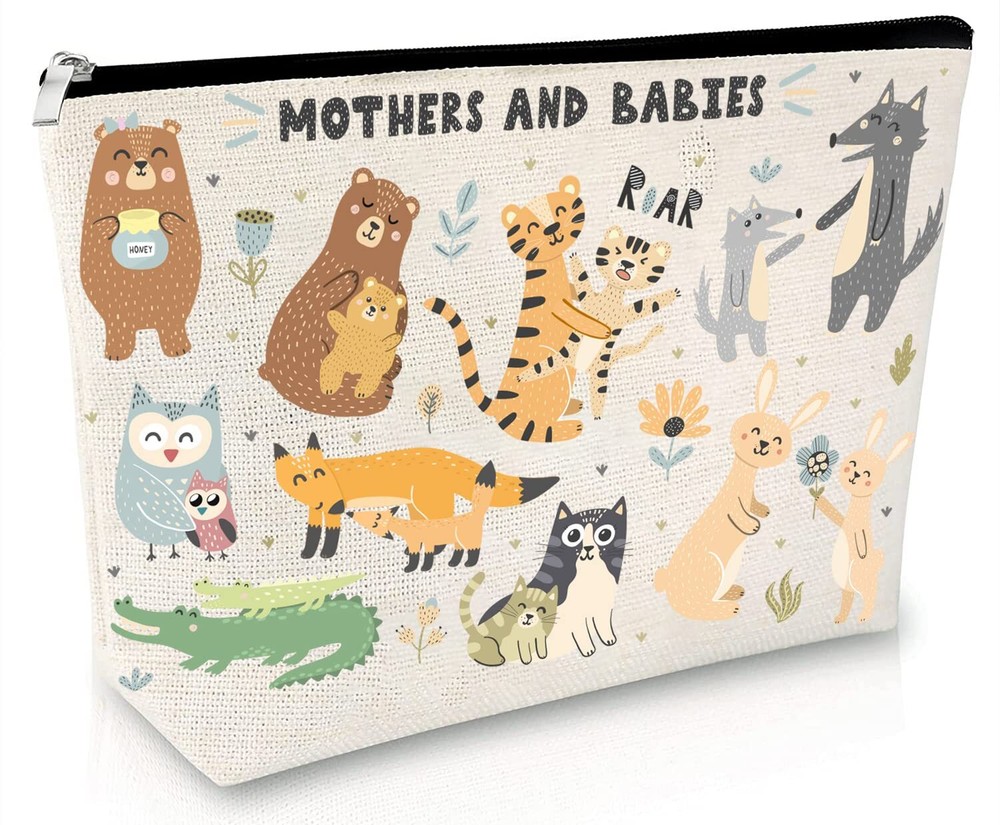 Botanical Travel Makeup Pouch Waterproof Cosmetic Bag Plant Lover Gift