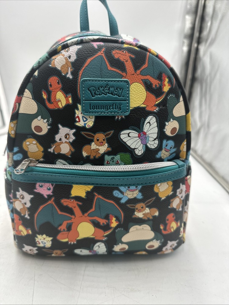 Loungefly Pokemon Backpack Starters Pikachu Black