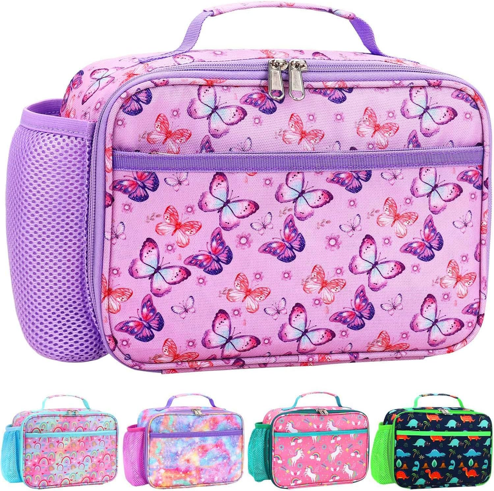 Kids Lunch Bag - Insulated Lunch Box for Boys Girls,Washable Lunch Bag and Reusa