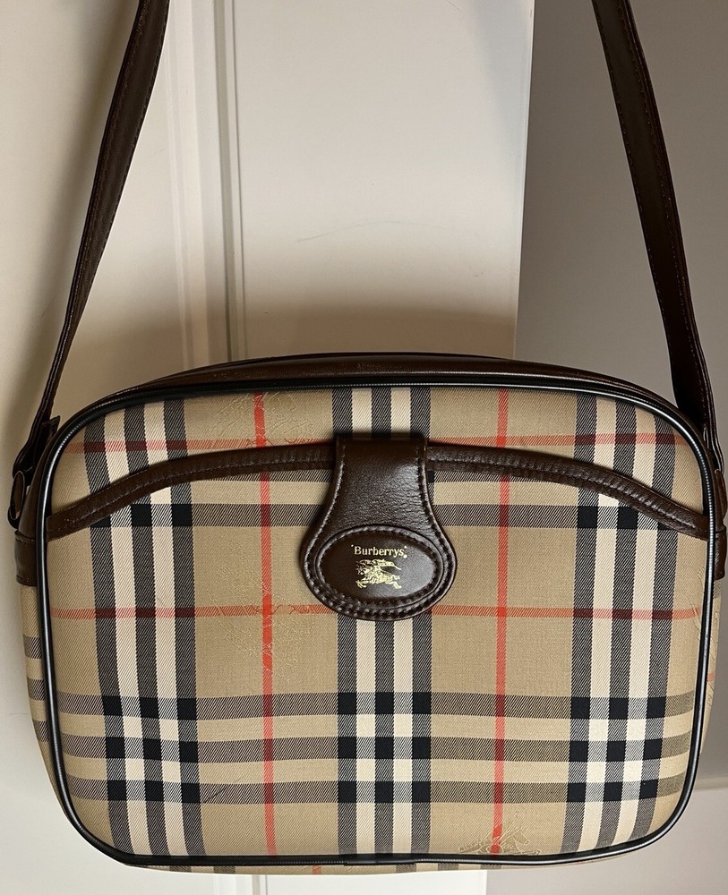 Vintage BURBERRYS Nova Check Logo Shoulder Bag