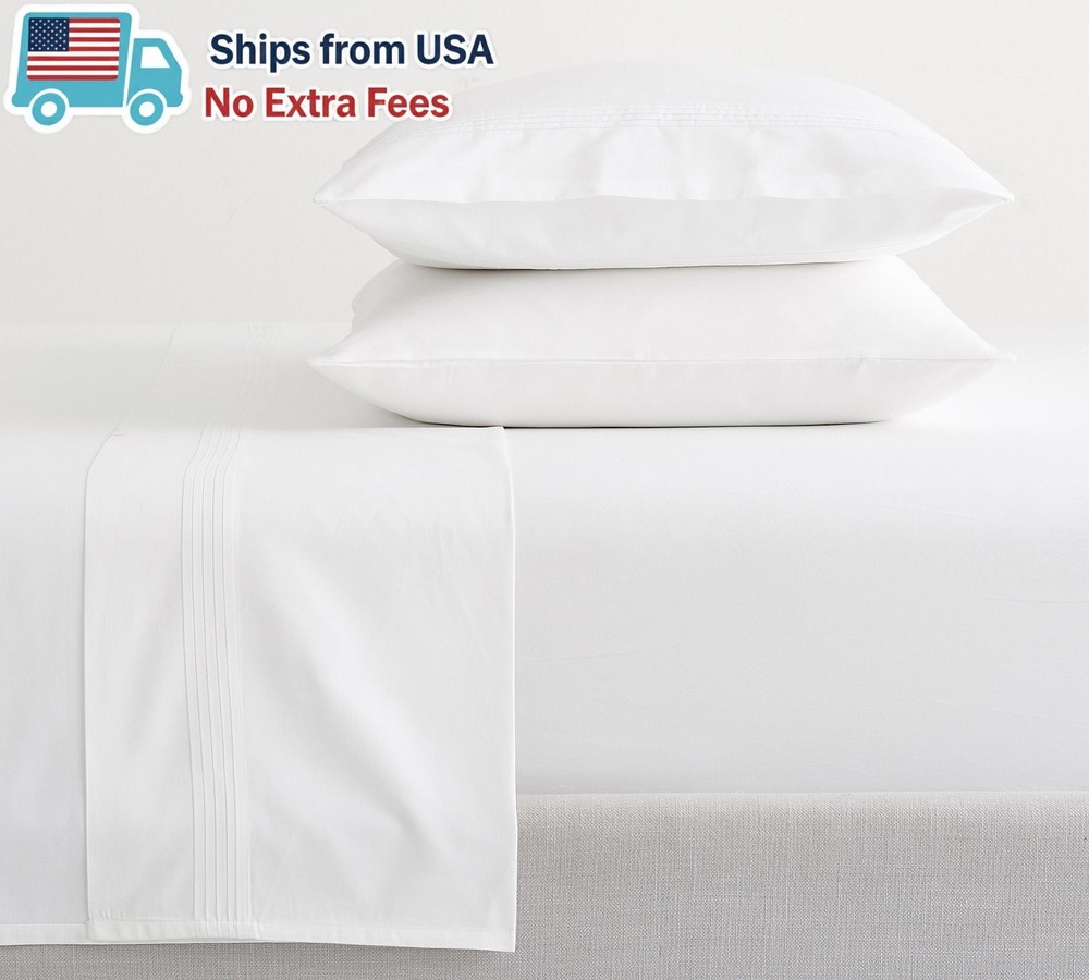 Pottery Barn 500-Thread-Count Sateen Sheet Set