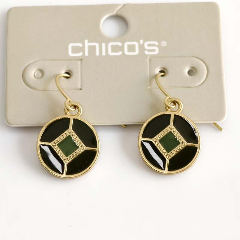 Nuevos aretes colgantes redondos esmaltados Chicos regalo moda mujeres fiesta vacaciones joyería