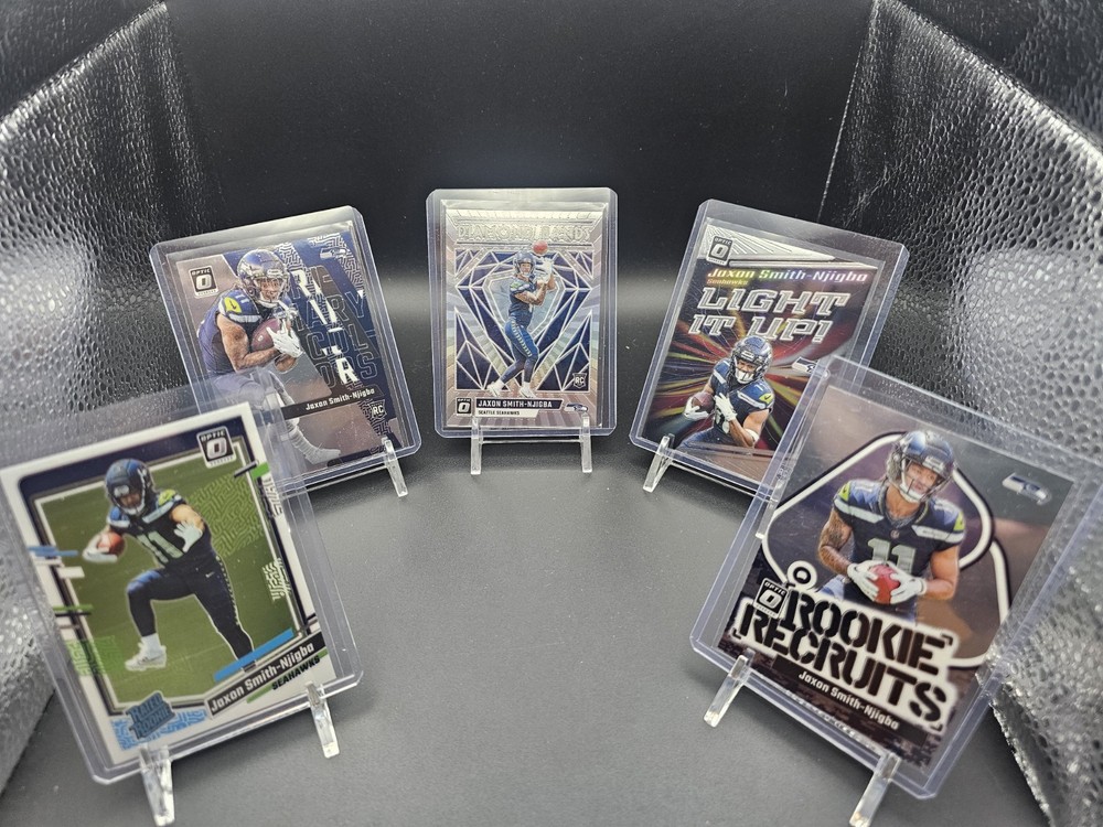 Jaxon Smith-Njigba 5 Donruss Optic Rookie Cards Seattle Seahawks Lot