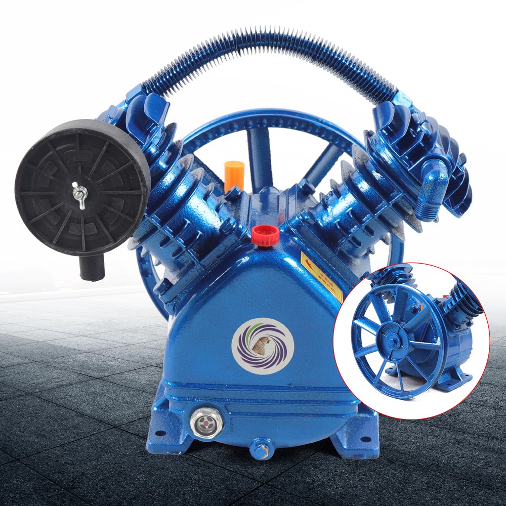 3HP V-Twin Dual Stage Air Compressor Pump 175PSI 8.8CFM