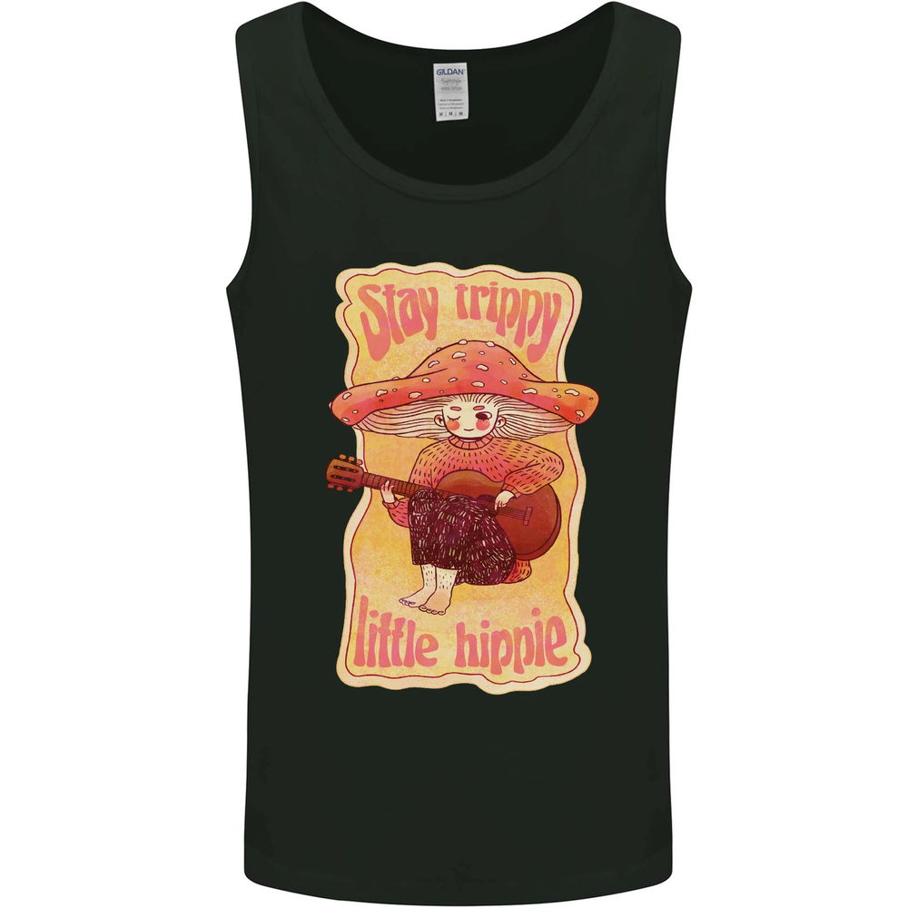 Trippy Hippie Magic Mushroom LSD Graphic Vest Tank Top for Men