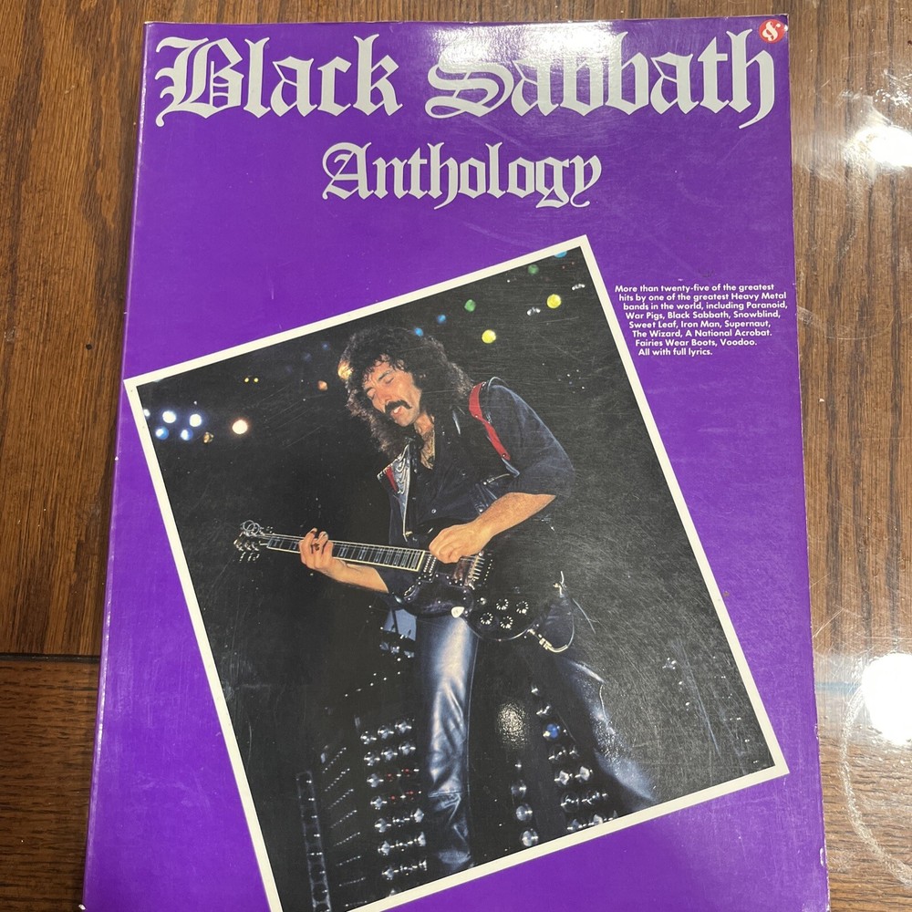 Black Sabbath Anthology Guitar Tab 25+ Hits Heavy Metal Sheet Music Chords Book