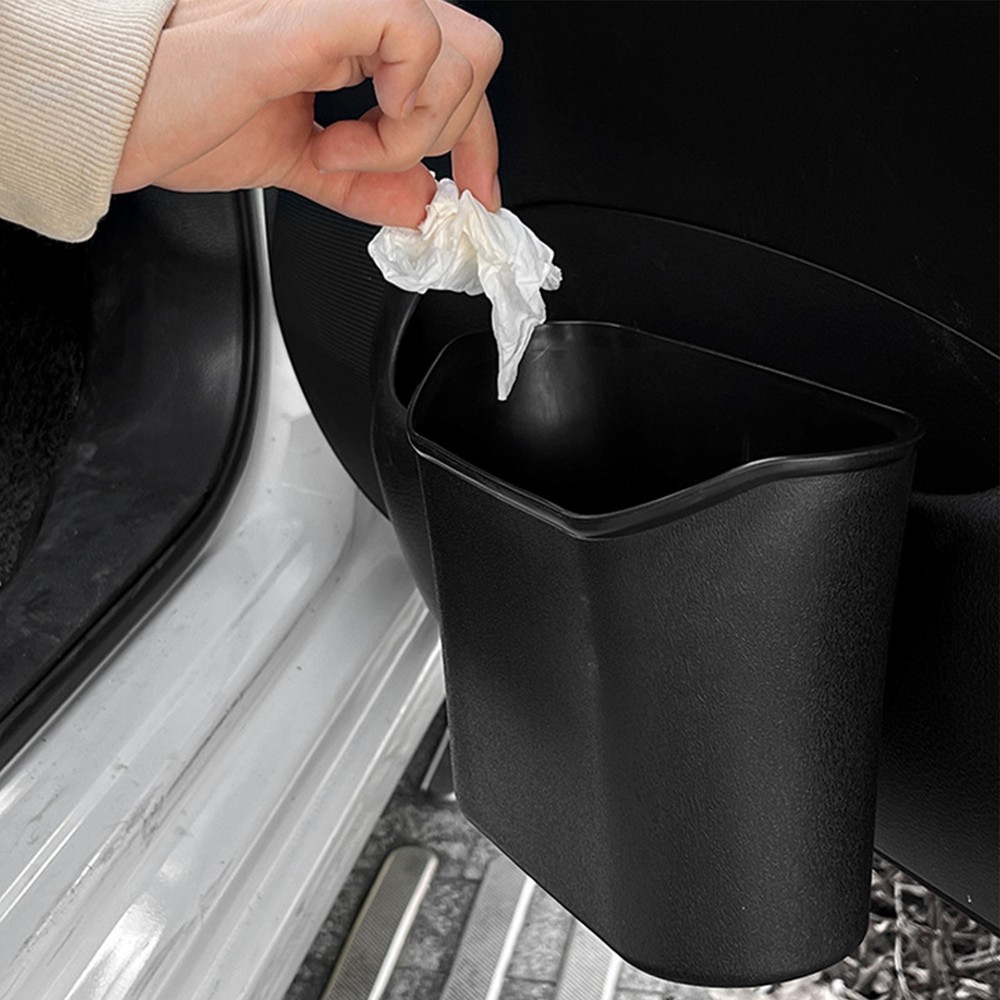 Car Trash Bin Door Hanging Trash Can Portable Rubbish Garbage Car Storage Box US