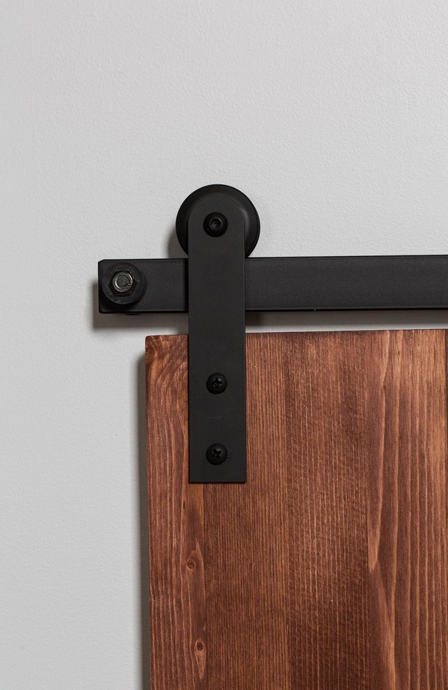 Leatherneck Hardware FTS72K3 72 Inch Side Mounted Mini Sliding - Black