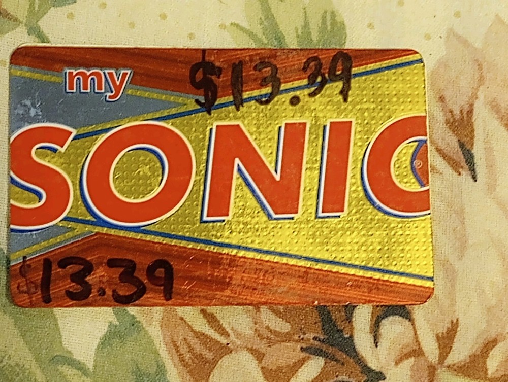 Sonic Gift Card Value Of 13.39-image