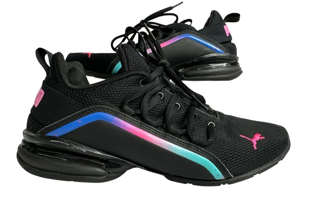Puma Axelion Black Athletic Shoe Women 9.5