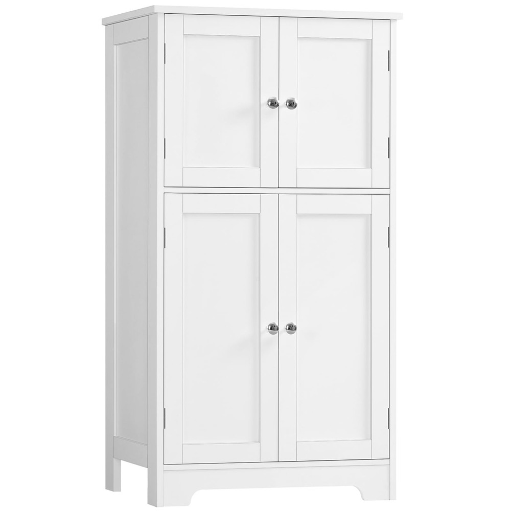 Freestanding Bathroom Storage Cabinet with 2 Adjustable Shelves for Floor Organization