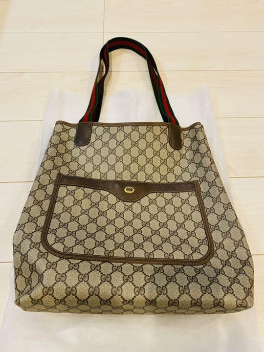 GUCCI Sherry Line Tote Bag in Excellent Condition  