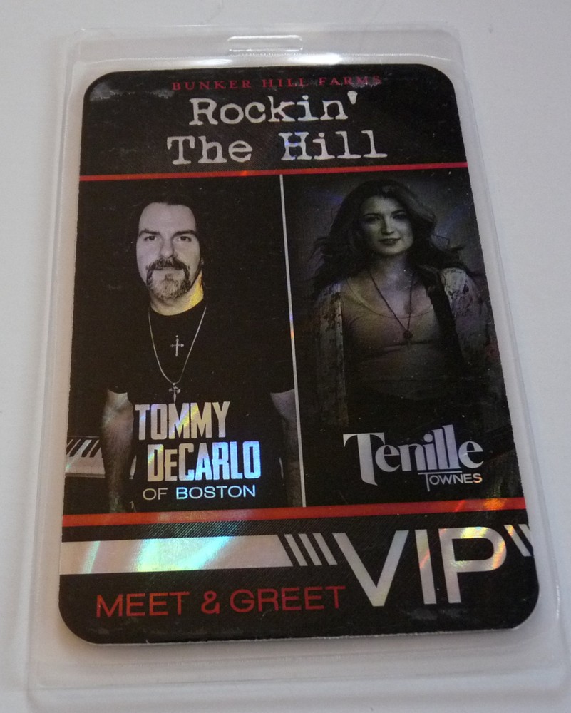 Tommy DeCarlo Tenille Townes Rocking The Hill Concert Tour VIP Backstage Pass D1