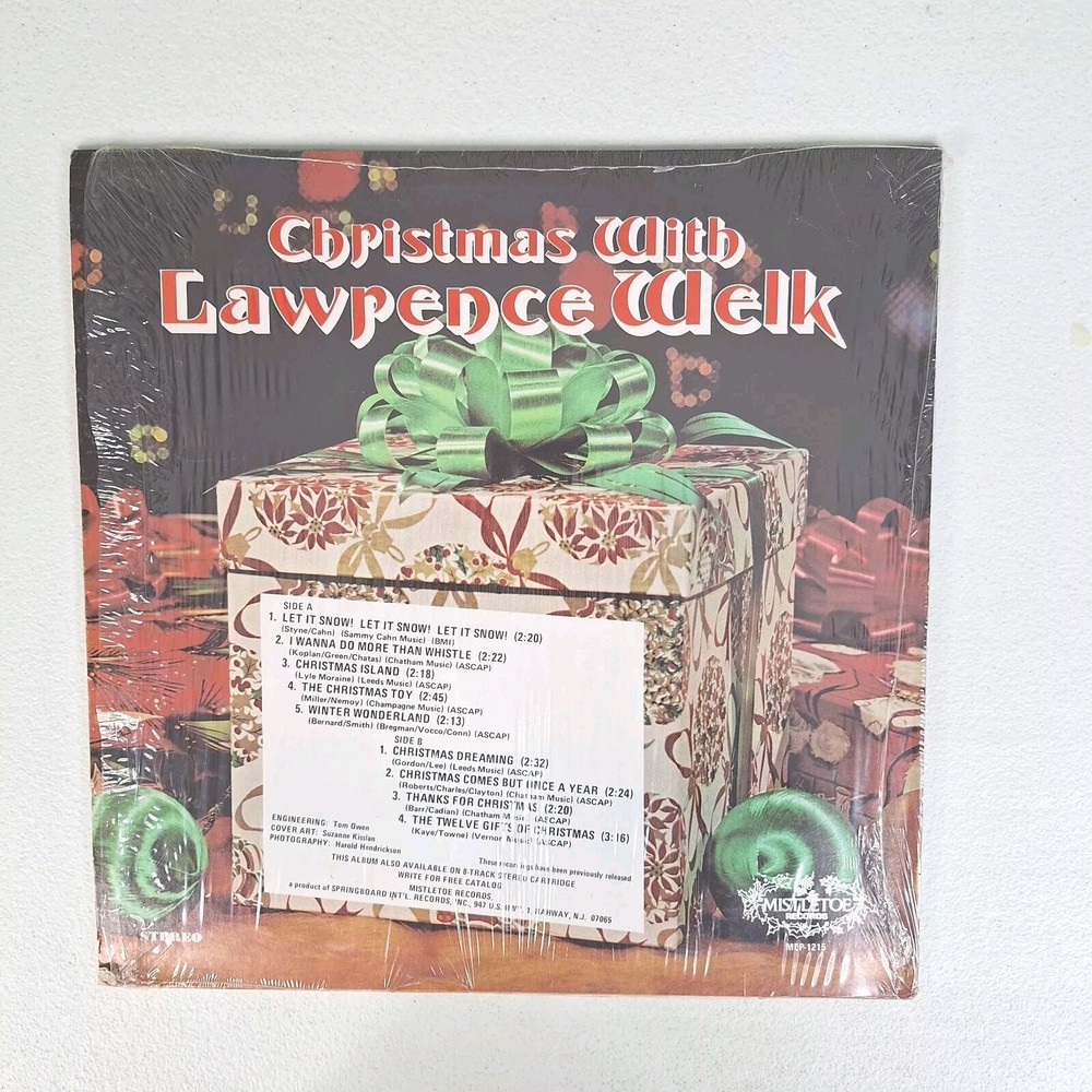 Christmas With Lawrence Welk Vinyl Record 1968 Mistletoe Records Open Shrink