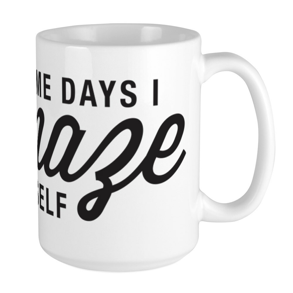 CafePress Amaze Myself Coffee Mug, Large 15 oz. White Coffee Cup (26383070)