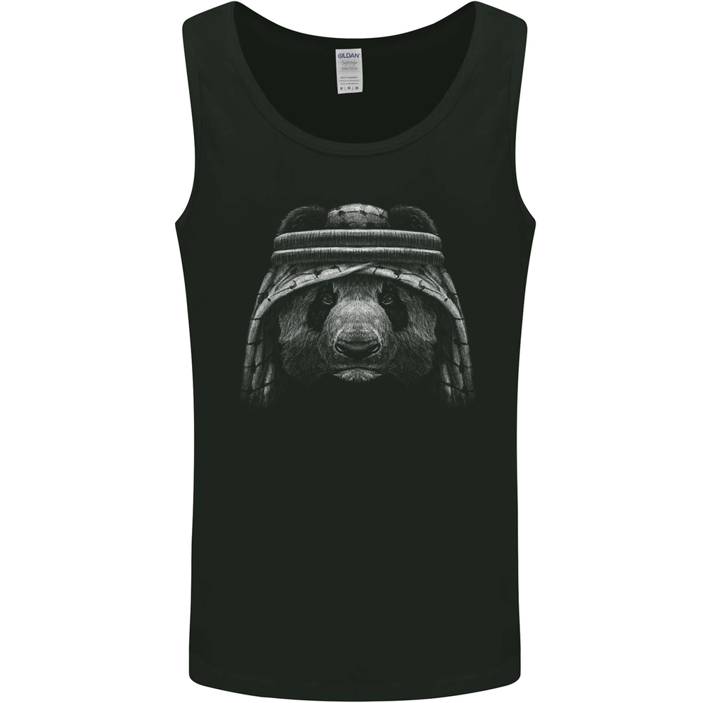 An Arab Panda Bear Mens Vest Tank Top
