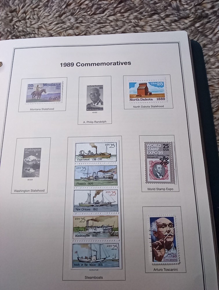 1989 U.S Commemoratives 18 Stamps