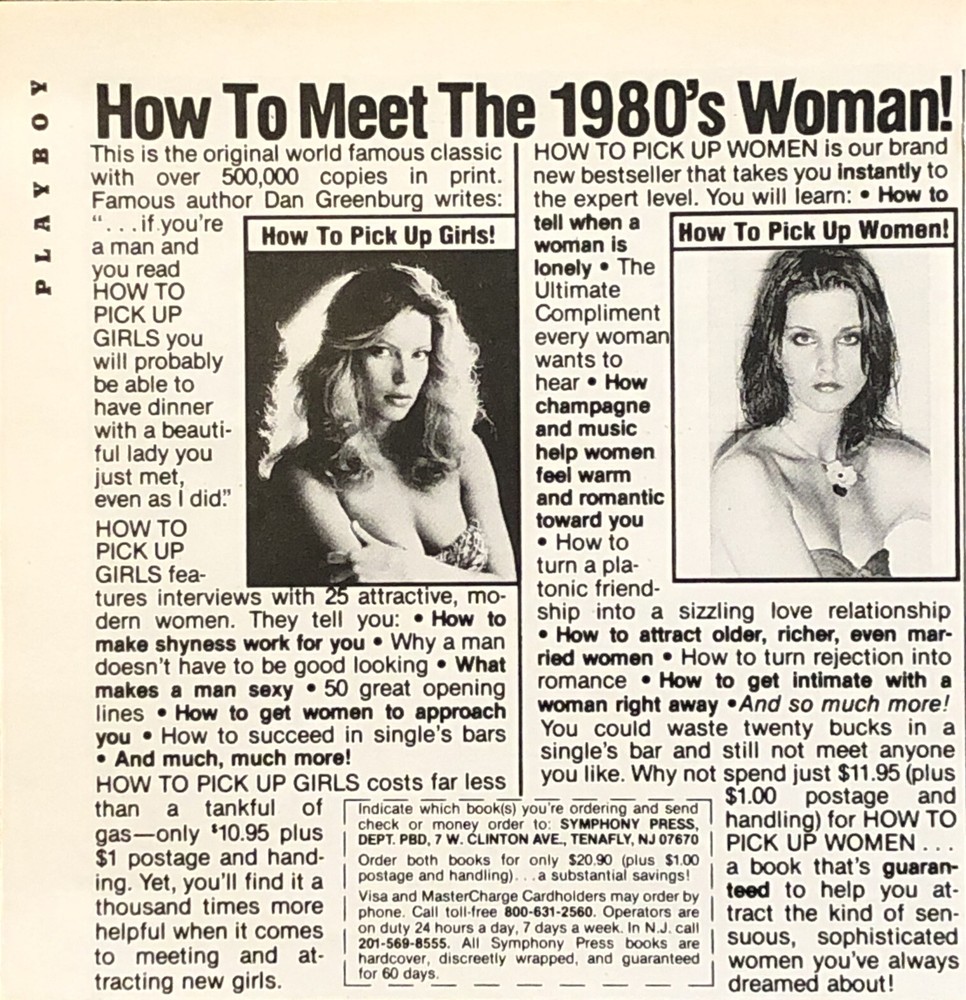 1980 How To Pick Up Girls PRINT AD How Meet 1980s Woman VTG Book Promo Ad