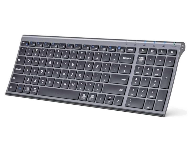 Slim Quiet Multi-Device Bluetooth Keyboard