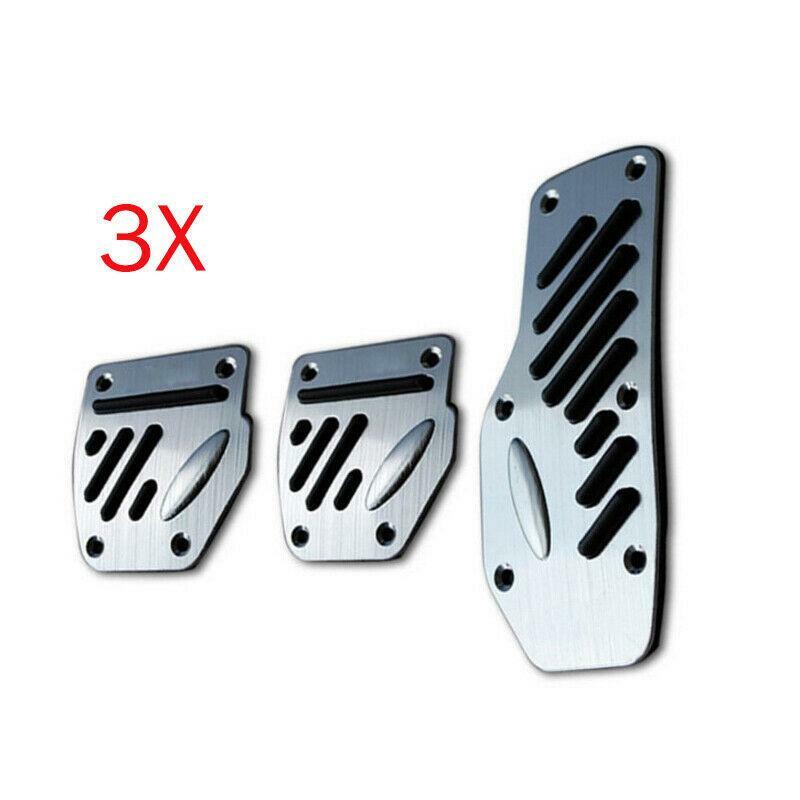 3× Auto Accelerator Pedal Foot Pedals Pad Cover Non-slip Style For Brake Clutch