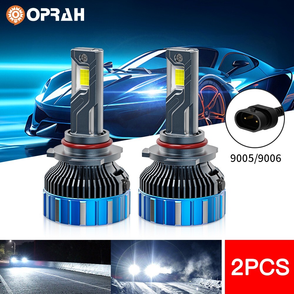 2X LED Headlight Bulb Auto Fog 9005 9006 HB3 HB4 Hi/Lo Car Accessories Universal