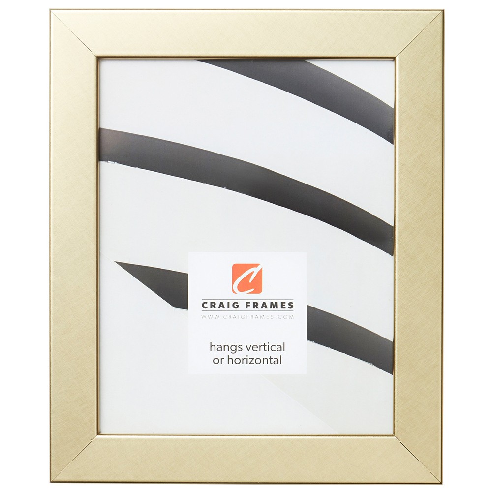 Bauhaus 125 14x18 Inch Brushed Gold Picture Frame